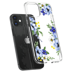 Spigen CYRILL Cecile Apple iPhone 12 mini tok Midnight Bloom - átlátszó virágos (ACS01832) (ACS01832)