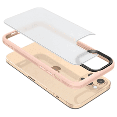 Spigen CYRILL Apple iPhone 12 Pro Max tok Color Brick Pink Sand - áttetsző-rózsaszín (ACS01648) (ACS01648)