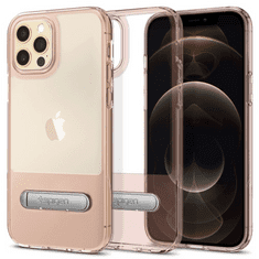 Spigen Slim Armor Essential S Apple iPhone 12/iPhone 12 Pro tok Rose Crystal - átlátszó-rózsaszín (ACS01532) (ACS01532)