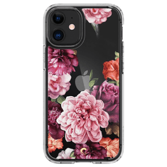 Spigen CYRILL Cecile Apple iPhone 12 mini tok Rose Floral - átlátszó virágos (ACS01778) (ACS01778)