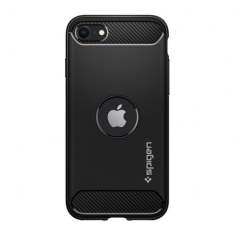 Spigen Rugged Armor Apple iPhone SE(2020) tok matt fekete (ACS00944) (ACS00944)