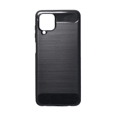 FORCELL Carbon Samsung A125 Galaxy A12 hátlap tok, fekete (53184) (fo53184)