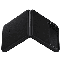 SAMSUNG Galaxy Z Flip3 bőrtok fekete (EF-VF711LBEGWW) (EF-VF711LBEGWW)
