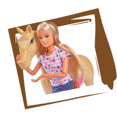 SIMBA Steffi Love Doll lóval és kiegészítőkkel