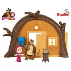 SIMBA Mása és a medve Medve ház hordozható figurával kihajtható