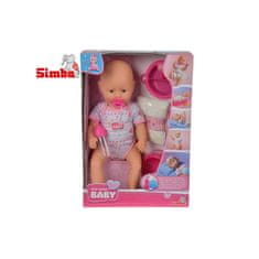 SIMBA New Born Baby Bobas baba 7 kiegészítővel. 38 cm