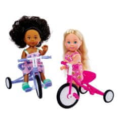 SIMBA baba Evi egy barátjával kerékpáron
