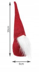 ISO karácsonyi dekoráció Elf 30 cm piros