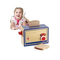Viga Fából készült konyhai kenyérpirító gyerekeknek háztartási gépek pirítós játékok
