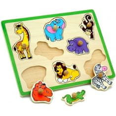Viga Fa puzzle állatok állatkert kirakós puzzle