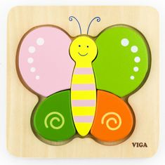 Viga Baby's First Fa Puzzle Butterfly