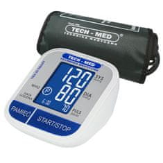 Tech-Med Digitális elektronikus LCD manométer és vérnyomásmérő