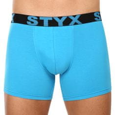 Styx 3PACK férfi boxeralsó hosszú sport elasztikus világoskék (3U1169) - méret M