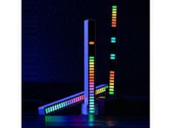Verkgroup LED RGB akkumulátor. díszoszlop USB - zenei funkció 18cm