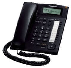 PANASONIC KX-TS880FXB - egyvonalas telefon, fekete színben