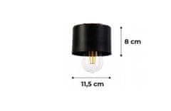 Berge Függesztett lámpa LOFT - 4x E27 - CUBE BLACK