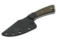 Böker Plus 02BO005 Piranha kis kültéri kés 7,5 cm, zöld, G10, Kydex hüvely, adapter