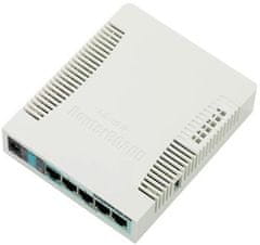 Mikrotik hozzáférési pont +L4, 128MB RAM, 600MHz, 5x LAN, 1x 2.4GHz, 802.11n, USB, PoE