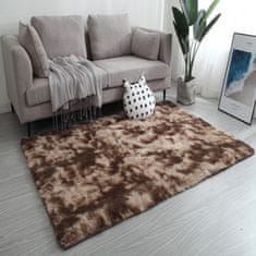 MUVU Puha szőnyeg, plüss, barna, 160x220 cm