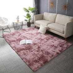 MUVU Puha szőnyeg, plüss, rózsaszín, 100x150 cm