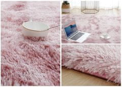 MUVU Puha szőnyeg, plüss, rózsaszín, 100x150 cm