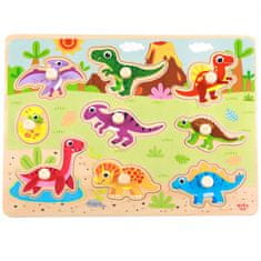 Tooky Toy Montessori fa puzzle dinoszauruszok formák