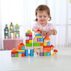 Tooky Toy Wooden Blocks in a Bucket Learning Numbers Activities Letters 70 El.