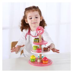 Tooky Toy Fa torta sütemény Cupcakes on Platter 9 el.