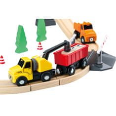 Tooky Toy fa építőipari építési út építőipari járművekhez