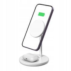 Tech-protect A21 MagSafe vezeték nélküli töltő mobil / AirPods, fehér