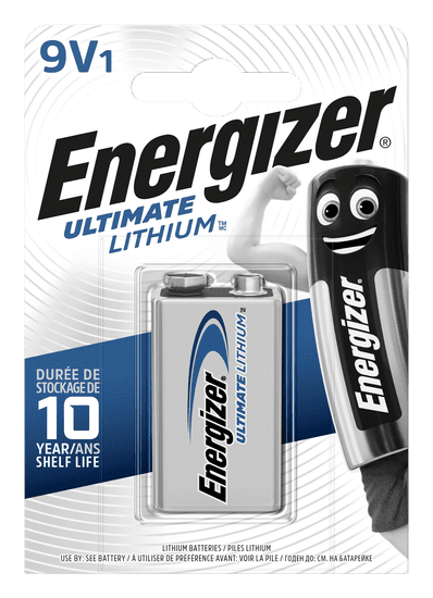 Energizer Ultimate Lithium 9V LA522 lítium akkumulátor 1db 7638900332872