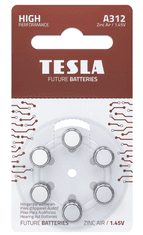 Tesla Batteries akkumulátorok PR312 fejhallgatóhoz Zinc Air 6 db 1099137160