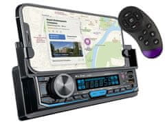 Blow 12V 1DIN Mobil autórádió 4x50W MP3 2x USB SD Bluetooth intelligens tartó