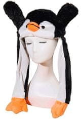 GADGET Plüss sapka mozgatható fülekkel - Pingvin 