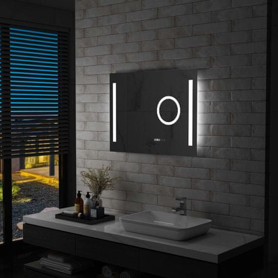 shumee LED-es fürdőszobai tükör érintésérzékelővel 80 x 60 cm