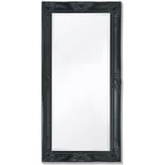 shumee 100x50 cm fekete barokk stílusú fali tükör