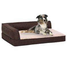 Greatstore barna ergonomikus vászonhatású gyapjú kutyaágymatrac 90 x 64 cm