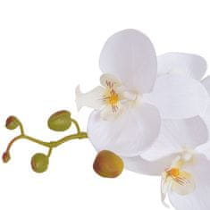 shumee műorchidea virágcseréppel 75 cm fehér