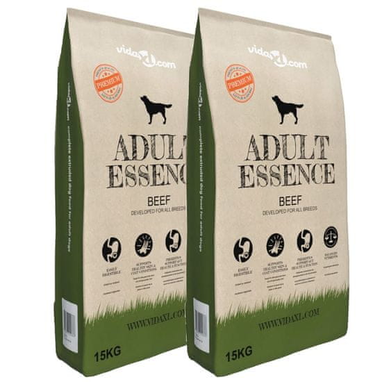 shumee 2 db „Adult Essence Beef” prémium száraz kutyatáp 30 kg