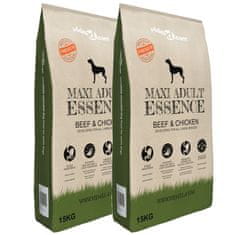 shumee 2 db „Maxi Adult Essence Beef & Chicken” prémium kutyatáp 30 kg