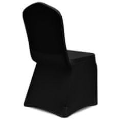 Vidaxl 12 darab fekete sztreccs székszoknya 279091