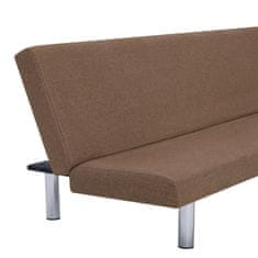 Greatstore 282195 Sofa Bed Brown Polyester