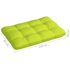 shumee 314599 Pallet Sofa Cushions 7 pcs Bright Green