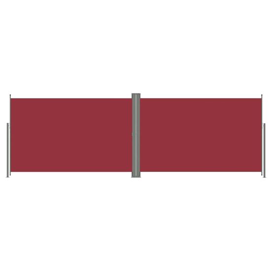 Greatstore piros behúzható oldalsó napellenző 200 x 600 cm