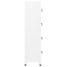 shumee fehér acél zárható szekrény 38 x 45 x 180 cm
