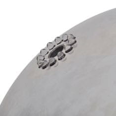 Greatstore kerti gömb alakú rozsdamentes acél szökőkút LED-fényekkel 40 cm