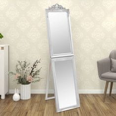 shumee ezüstszínű szabadon álló tükör 40 x 160 cm