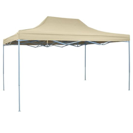 shumee összecsukható, felállítható sátor 3 x 4,5 m krémfehér