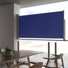 Greatstore kék behúzható oldalsó teraszi napellenző 120 x 300 cm