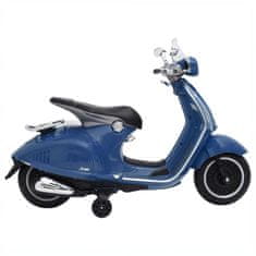 Greatstore Vespa GTS300 kék elektromos játék motorbicikli